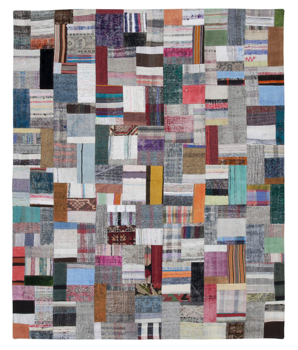 8x10 Multicolor Kilim Patchwork Rug - 30423