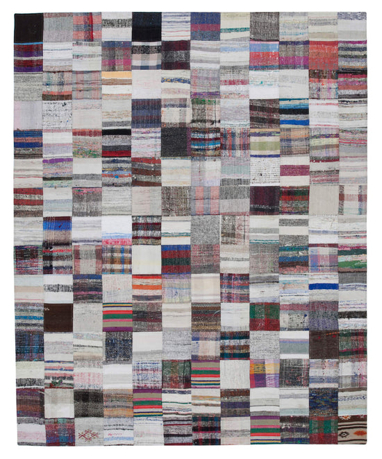 8x10 Multicolor Kilim Patchwork Rug - 30424