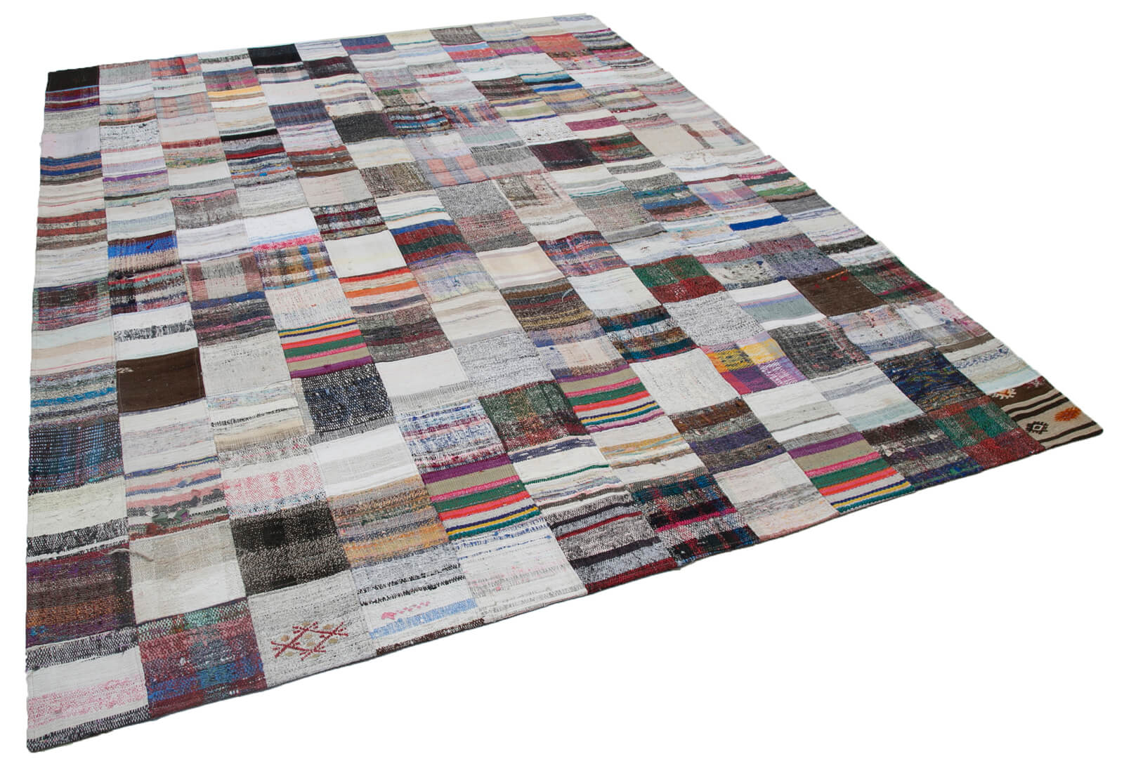 8x10 Multicolor Kilim Patchwork Rug - 30424