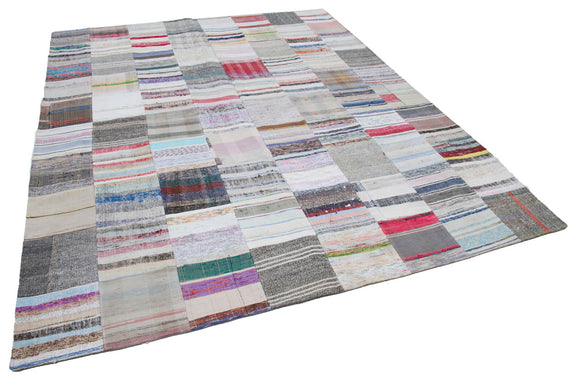 8x10 Multicolor Kilim Patchwork Rug - 30425