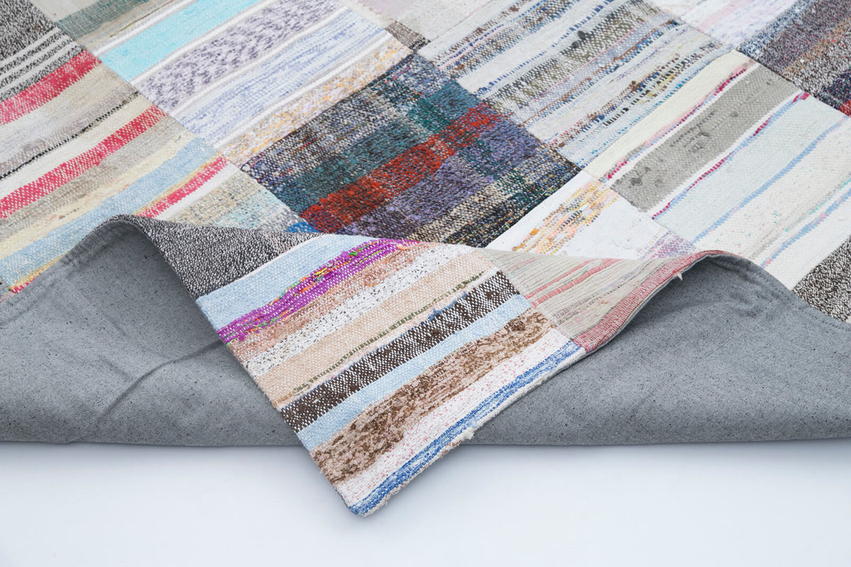 8x10 Multicolor Kilim Patchwork Rug - 30425