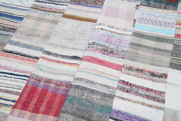8x10 Multicolor Kilim Patchwork Rug - 30425