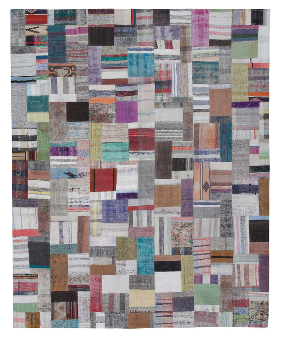 8x10 Multicolor Kilim Patchwork Rug - 30426