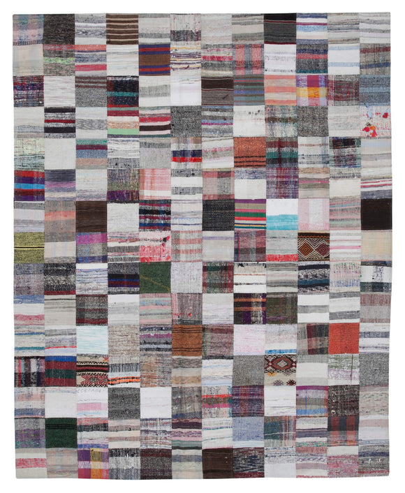 8x10 Multicolor Kilim Patchwork Rug - 30427