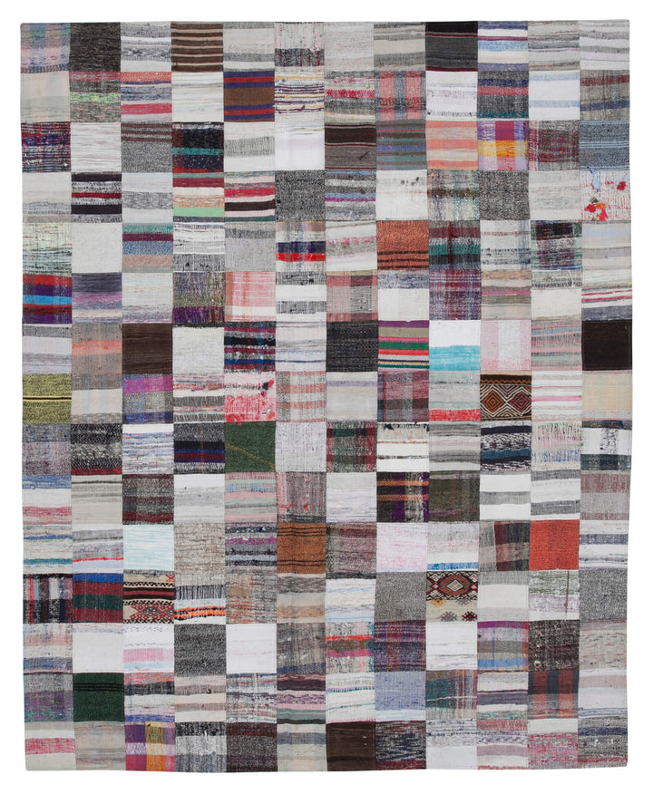 8x10 Multicolor Kilim Patchwork Rug - 30427