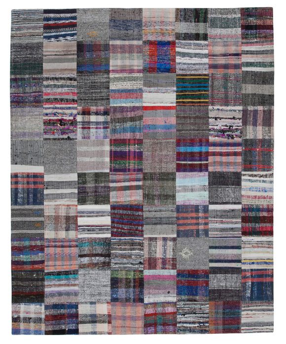 8x10 Multicolor Kilim Patchwork Rug - 30428