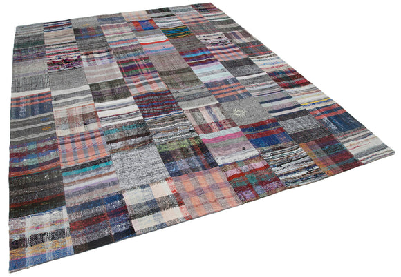 8x10 Multicolor Kilim Patchwork Rug - 30428