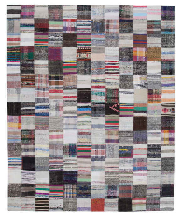 8x10 Multicolor Kilim Patchwork Rug - 30430