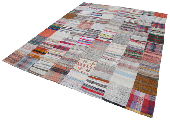 8x10 Multicolor Kilim Patchwork Rug - 30431