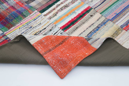 8x10 Multicolor Kilim Patchwork Rug - 30431