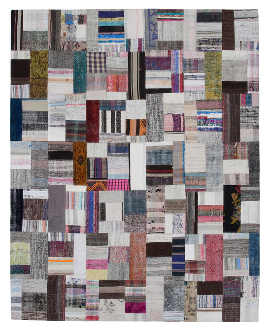 8x10 Multicolor Kilim Patchwork Rug - 30433