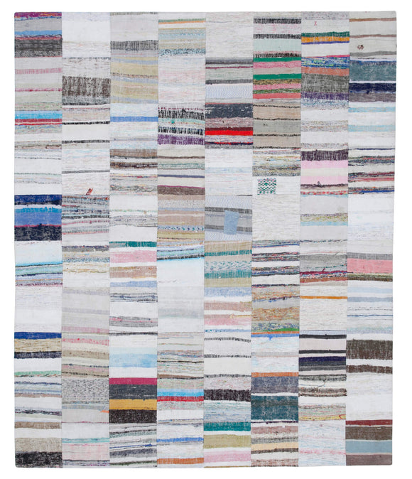 8x10 Multicolor Kilim Patchwork Rug - 30434