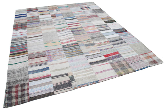 8x10 Multicolor Kilim Patchwork Rug - 30435