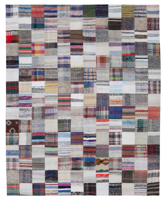 8x10 Multicolor Kilim Patchwork Rug - 30437
