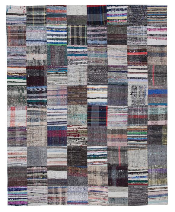 8x10 Multicolor Kilim Patchwork Rug - 30439