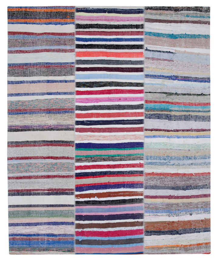 8x10 Multicolor Kilim Patchwork Rug - 30440