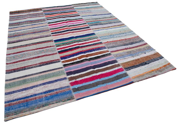 8x10 Multicolor Kilim Patchwork Rug - 30440
