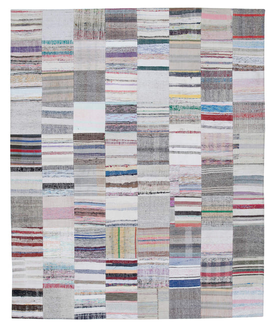 8x10 Multicolor Kilim Patchwork Rug - 30441