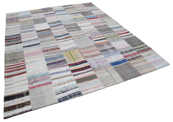 8x10 Multicolor Kilim Patchwork Rug - 30441