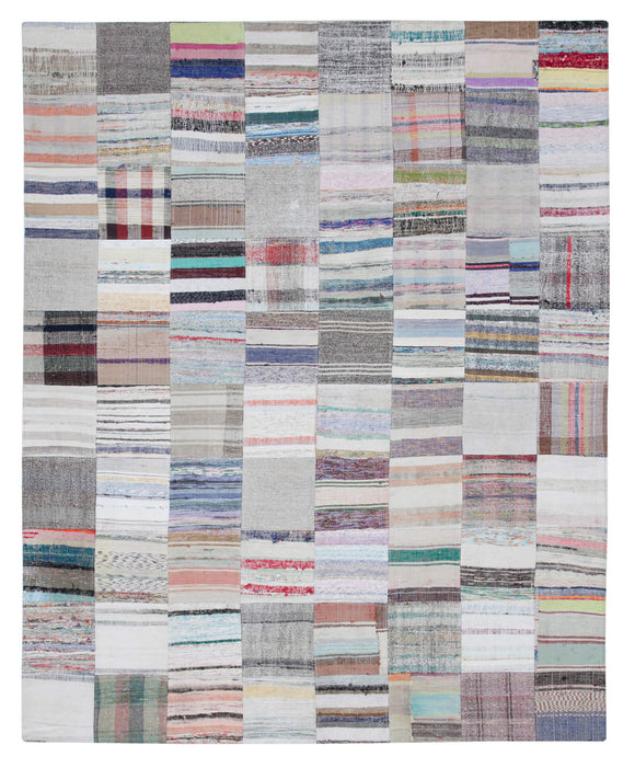 8x10 Multicolor Kilim Patchwork Rug - 30442