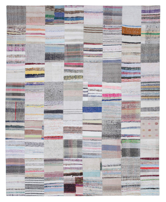 8x10 Multicolor Kilim Patchwork Rug - 30444