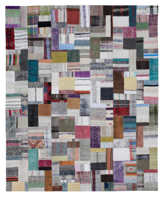 8x10 Multicolor Kilim Patchwork Rug - 30445