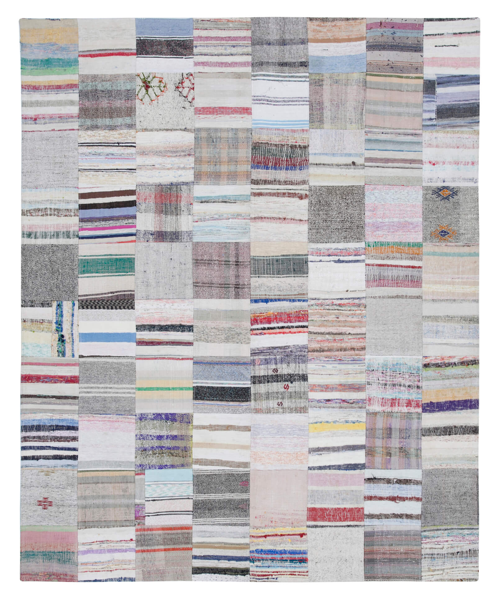 8x10 Multicolor Kilim Patchwork Rug - 30446