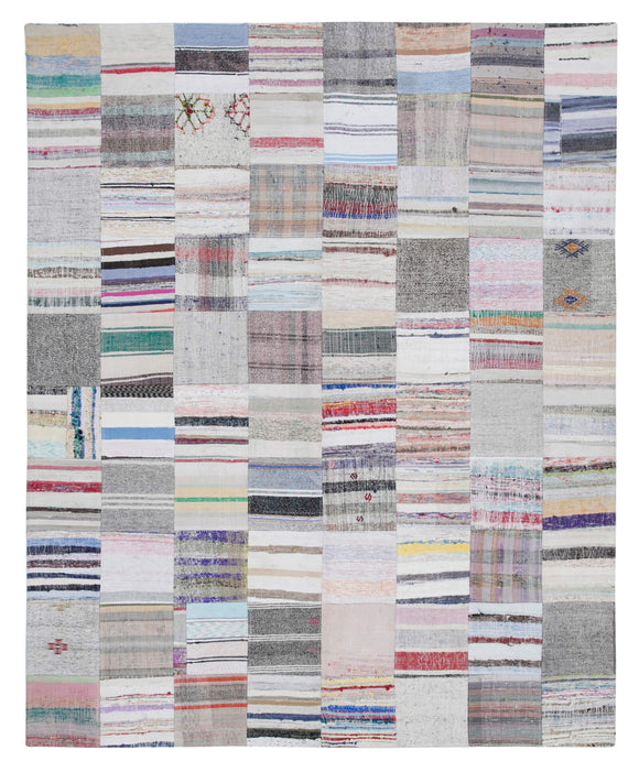 8x10 Multicolor Kilim Patchwork Rug - 30446