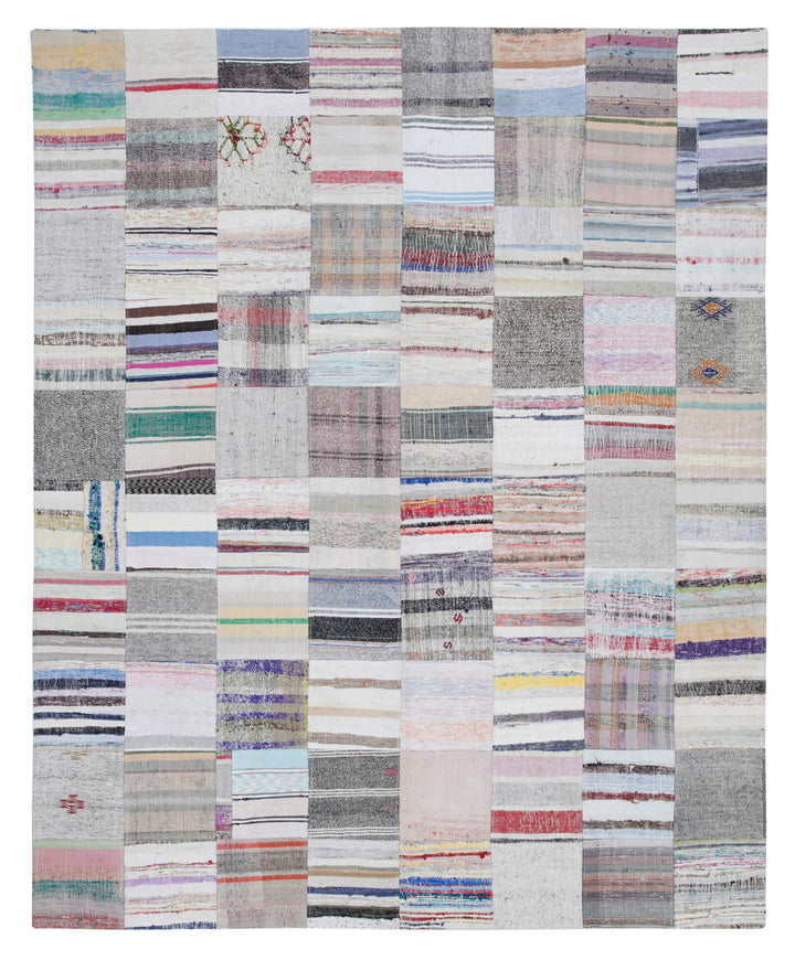 8x10 Multicolor Kilim Patchwork Rug - 30446
