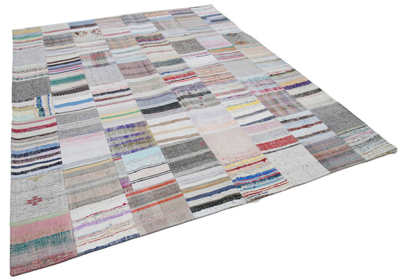 8x10 Multicolor Kilim Patchwork Rug - 30446
