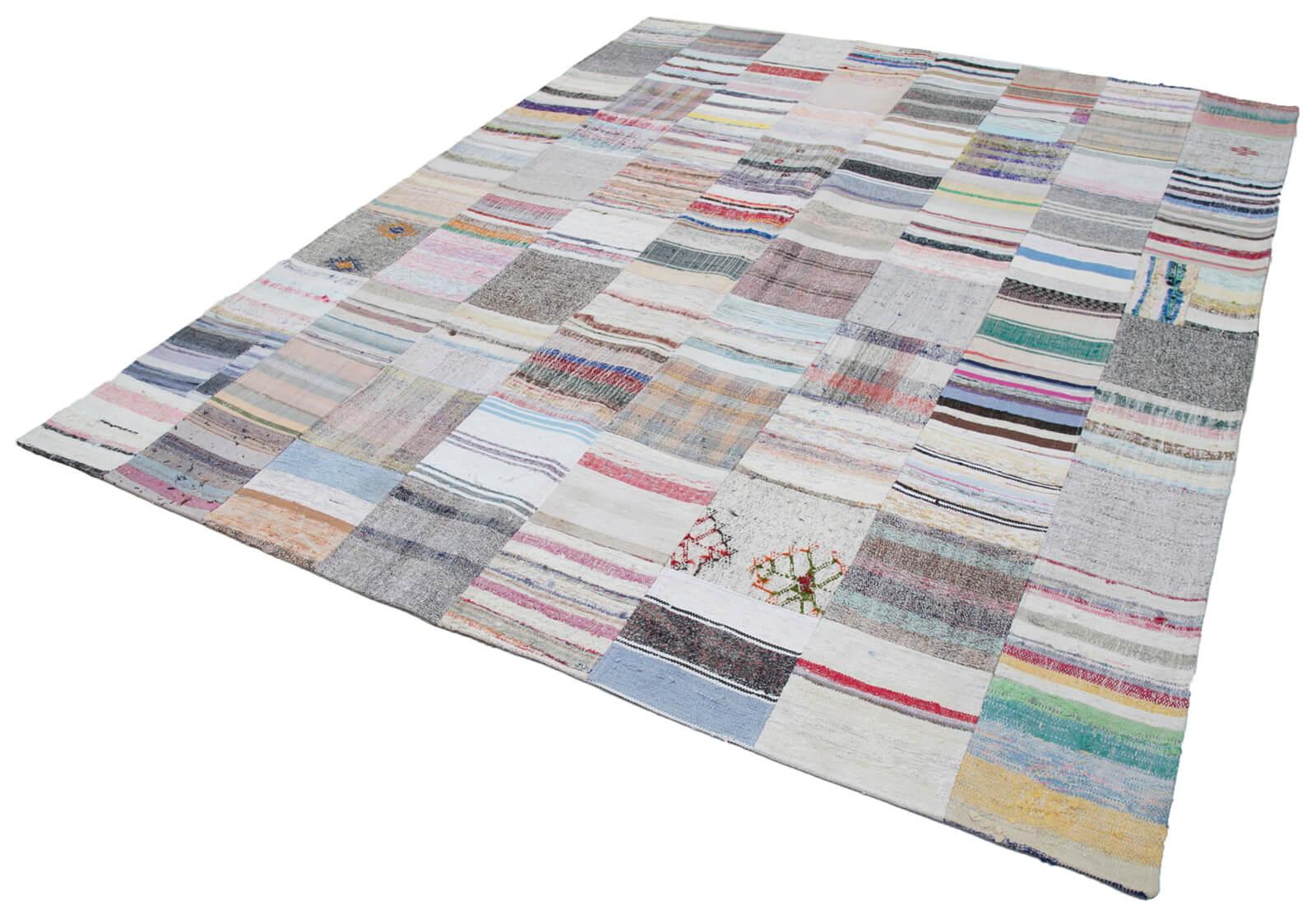 8x10 Multicolor Kilim Patchwork Rug - 30446