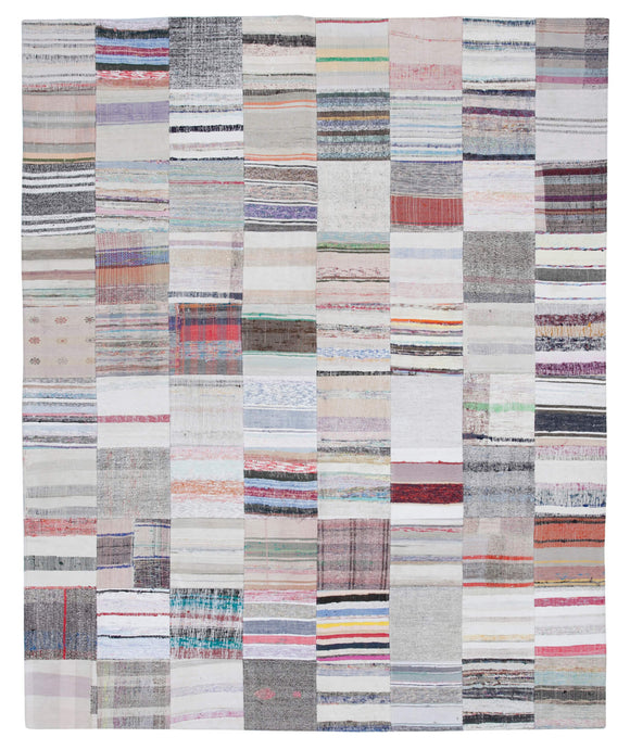 8x10 Multicolor Kilim Patchwork Rug - 30447