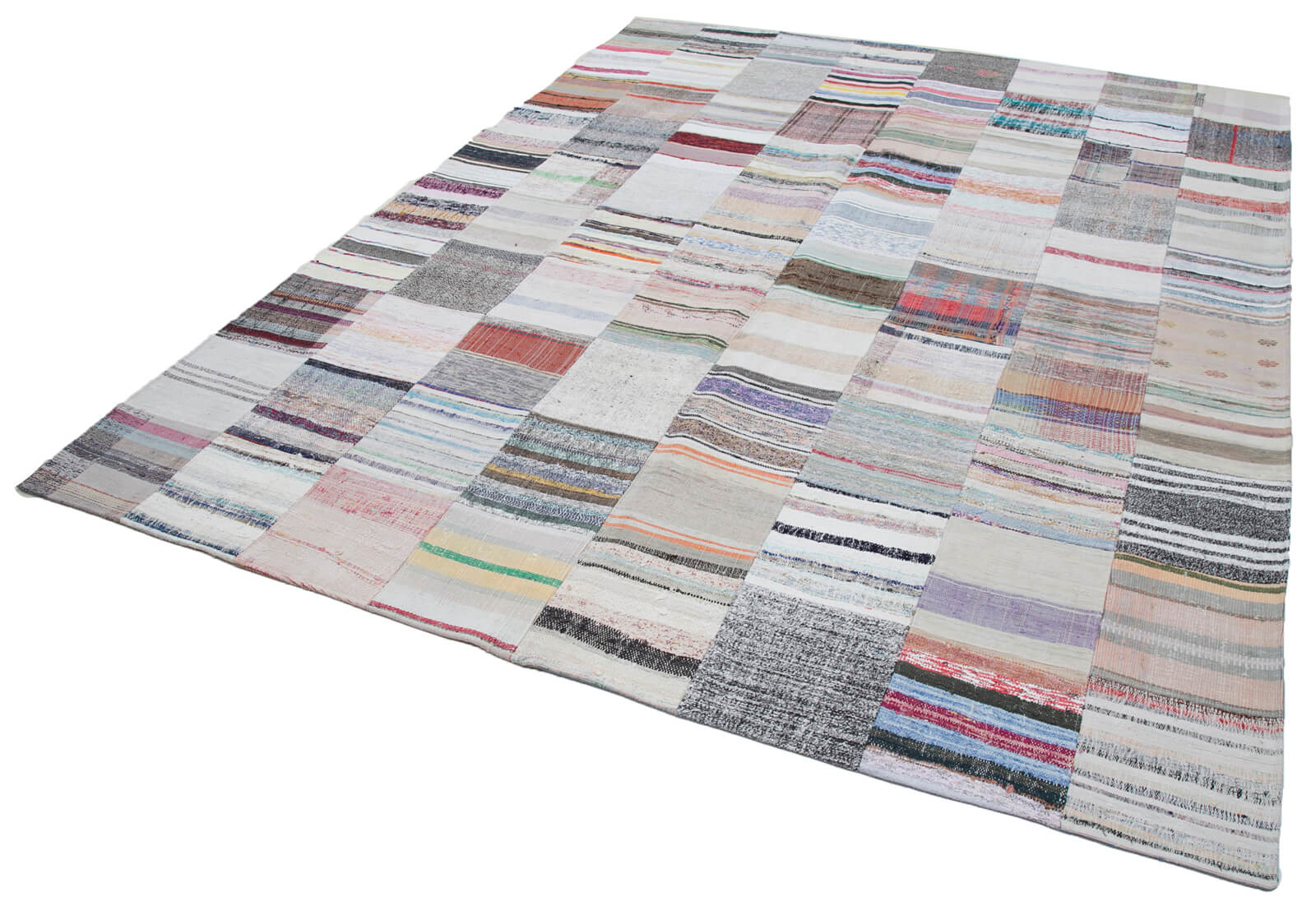 8x10 Multicolor Kilim Patchwork Rug - 30447