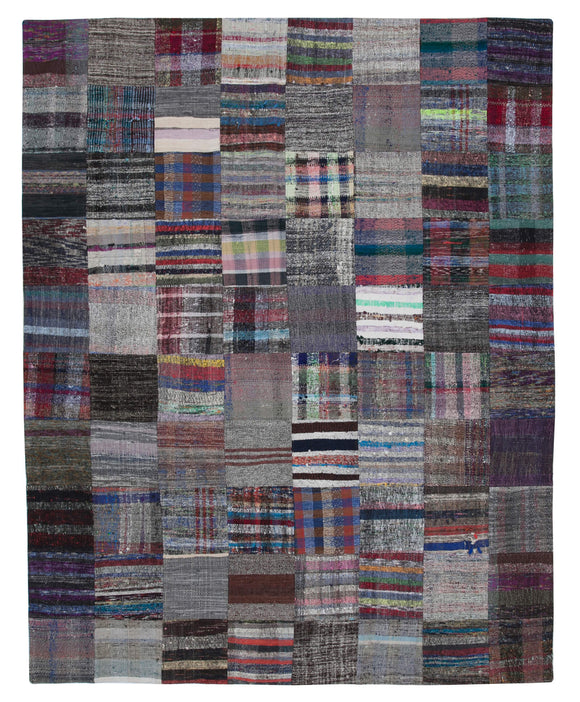 8x10 Multicolor Kilim Patchwork Rug - 30448