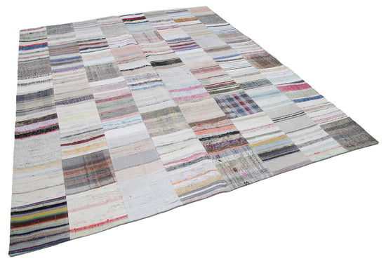 8x10 Multicolor Kilim Patchwork Rug - 30449