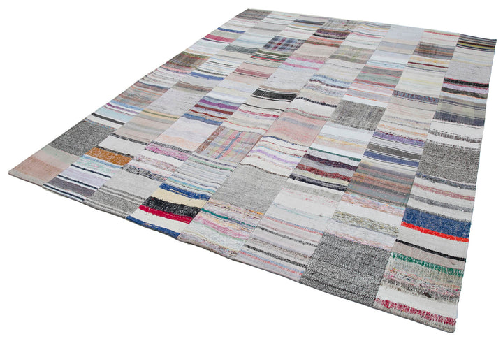 8x10 Multicolor Kilim Patchwork Rug - 30449