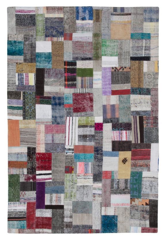 7x10 Multicolor Kilim Patchwork Rug - 30453