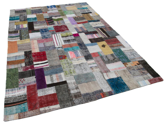 7x10 Multicolor Kilim Patchwork Rug - 30453