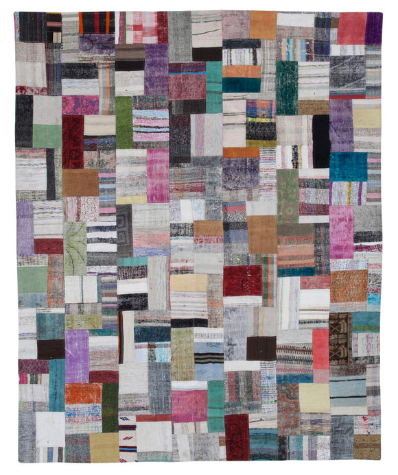 8x10 Multicolor Kilim Patchwork Rug - 30454