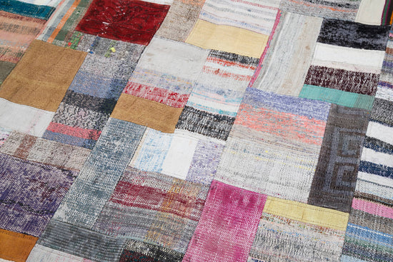 8x10 Multicolor Kilim Patchwork Rug - 30454