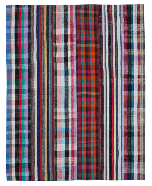 8x10 Multicolor Kilim Patchwork Rug - 30456