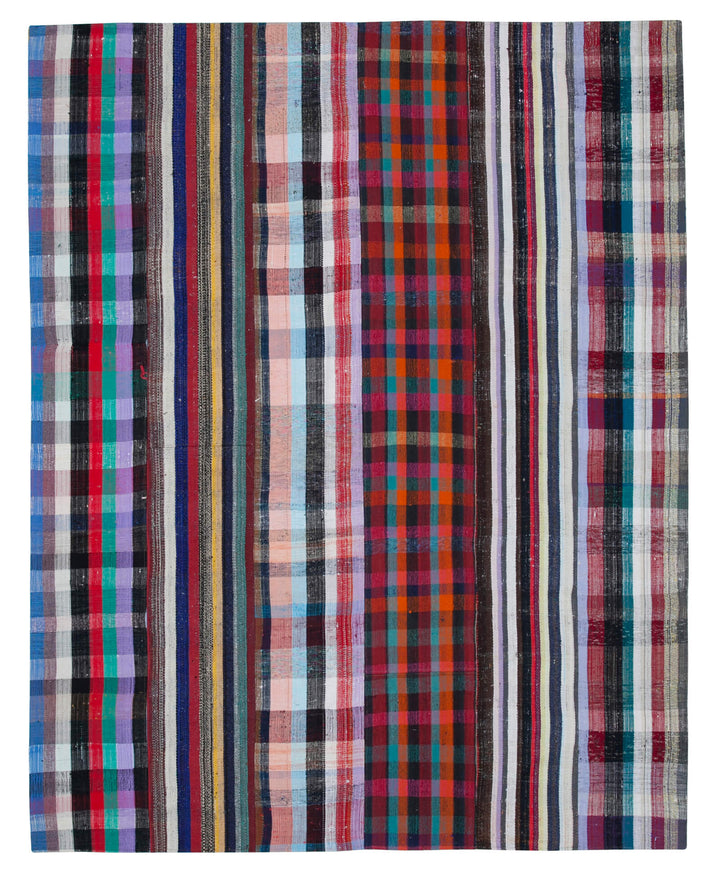 8x10 Multicolor Kilim Patchwork Rug - 30456