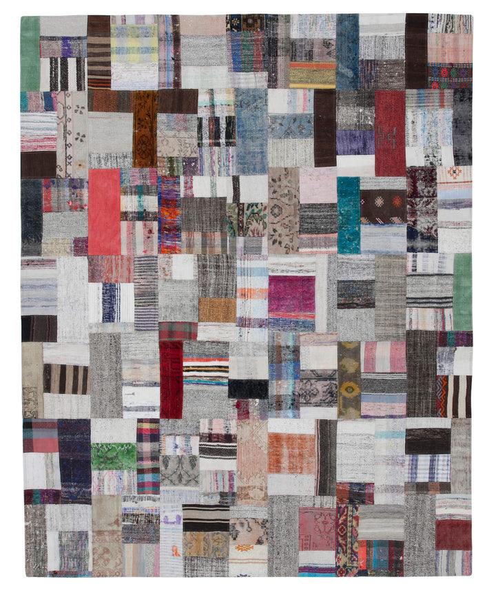 8x10 Multicolor Kilim Patchwork Rug - 30457