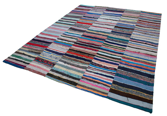 8x10 Multicolor Kilim Patchwork Rug - 30458