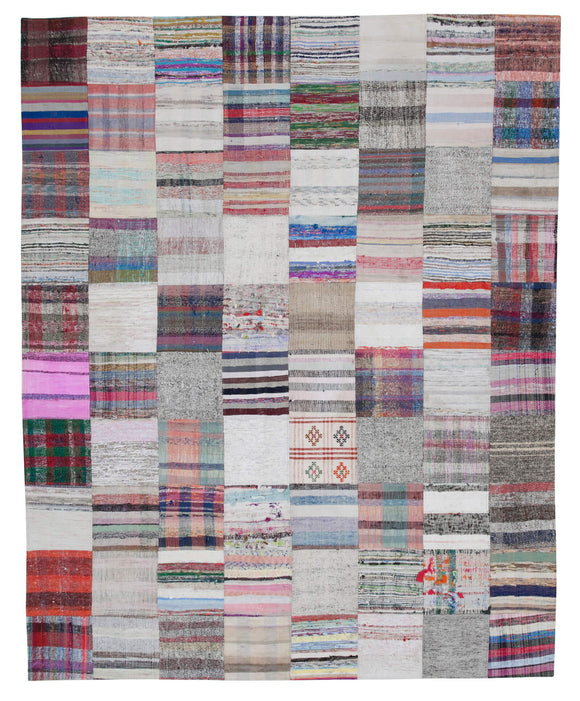 8x10 Multicolor Kilim Patchwork Rug - 30459
