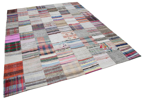 8x10 Multicolor Kilim Patchwork Rug - 30459