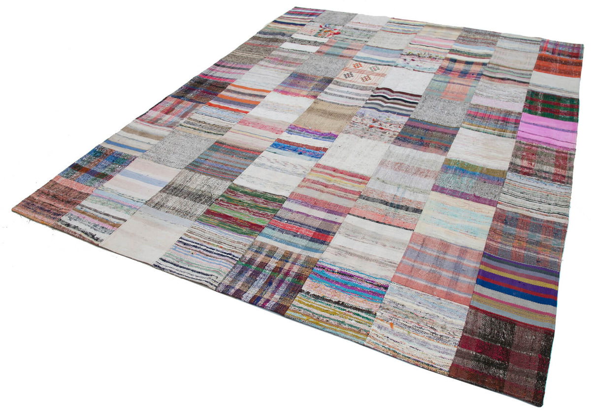 8x10 Multicolor Kilim Patchwork Rug - 30459