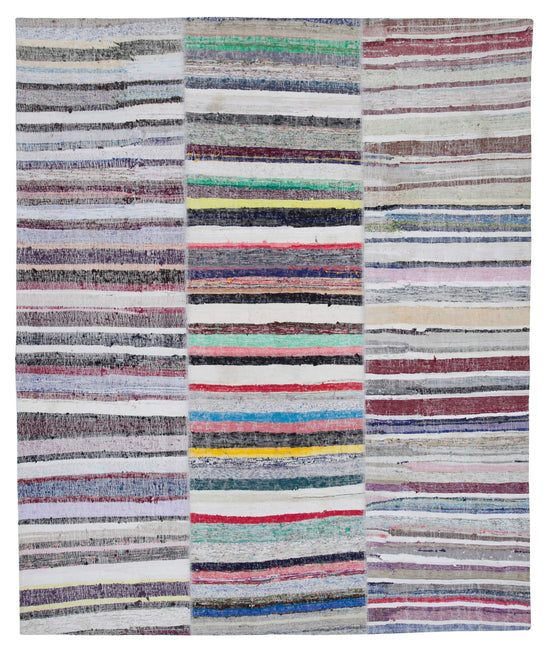 8x10 Multicolor Kilim Patchwork Rug - 30465