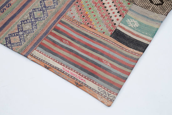 7x10 Multicolor Kilim Patchwork Rug - 30466