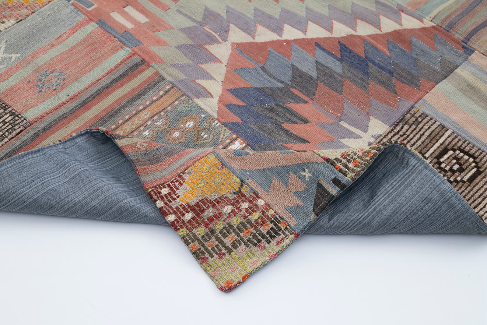 7x10 Multicolor Kilim Patchwork Rug - 30466